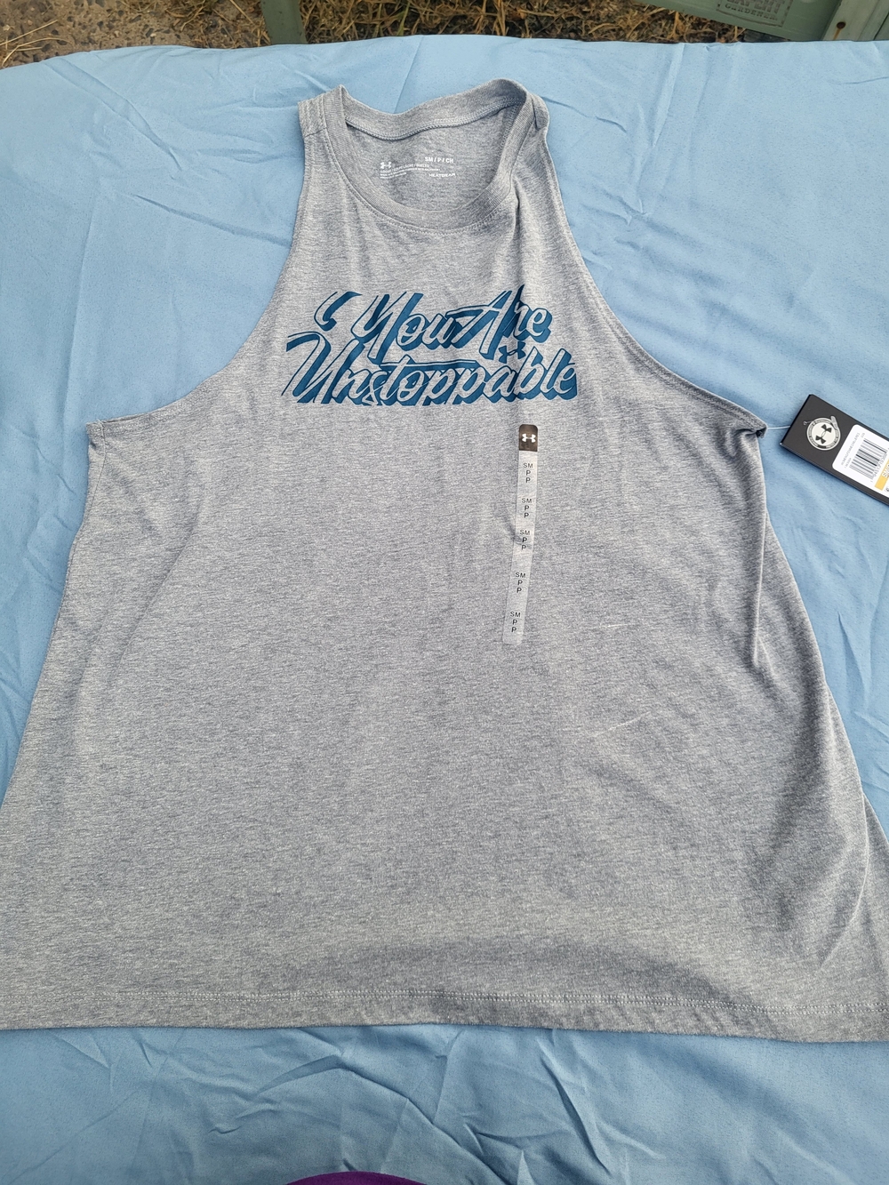 Under Armour 'You Are Unstoppable' Gray Performance Tank